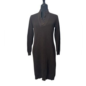 Ralph Lauren Elegant Brown Knit Dress